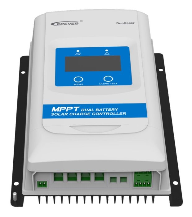 EPEVER DR1206-DDS solární MPPT regulátor 12/24 V, DuoRacer 10A, vstup 60V