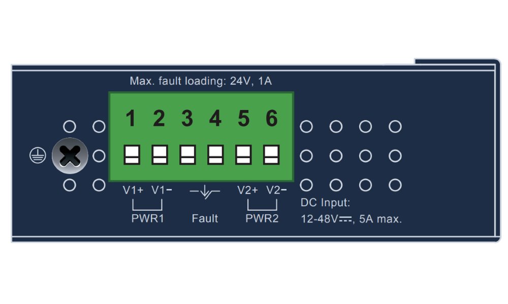 Planet IPOE-171-95W PoE injektor IEEE802.3bt, 95W, DIN, IP30, -40~75°C, 12-48VDC-input