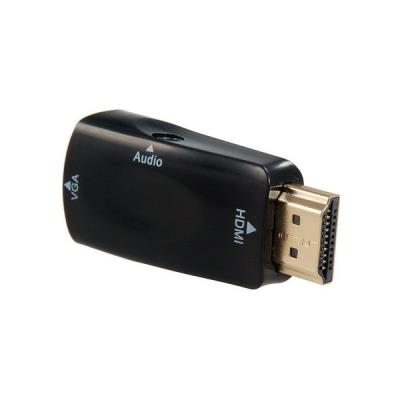 PremiumCord konvertor HDMI na VGA + audio/ černý