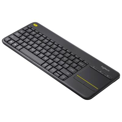 Logitech klávesnice Touch K400 Plus / Bezdrátová/ 2.4GHz/ Touchpad/ USB přijímač/ US/ Černá