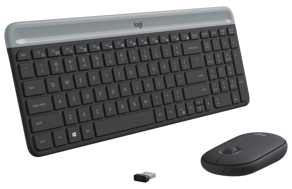 Logitech set klávesnice a myši MK470/ bezdrátový/ 2.4GHz/ USB přijímač/ CZ/ černý