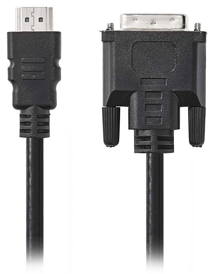 NEDIS kabel HDMI/ konektor HDMI zástrčka - 24 + 1-pinová zástrčka DVI-D/ černý/ blistr/ 3m