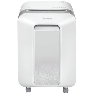 FELLOWES skartovač LX 201/ křížový řez 2x12mm/ objem koše 22 l/ stupeň utajení P-5 (tajné)/ bílý