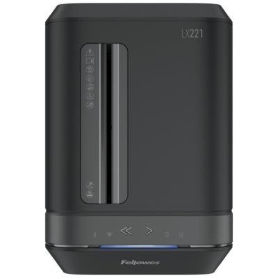 FELLOWES skartovač LX 221/ křížový řez 2x12mm/ objem koše 30 l/ stupeň utajení P-5 (tajné)/ černý