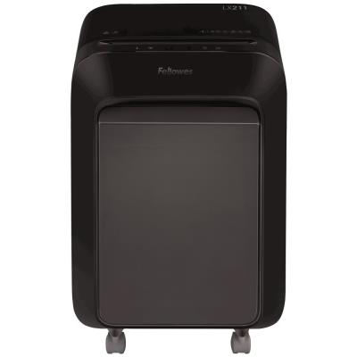 FELLOWES skartovač LX 211/ křížový řez 2x12mm/ objem koše 23 l/ stupeň utajení P-5 (tajné)/ černý
