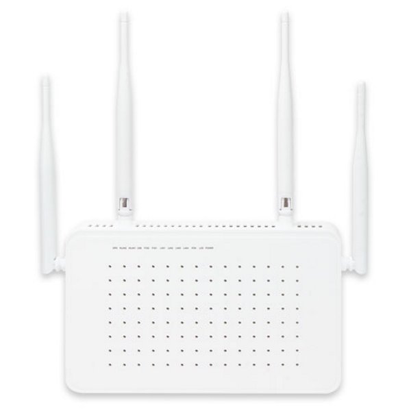 Planet GPON/GEPON ONU, 2.5G GPON (SC/UPC), 4x 1Gb RJ-45, Wi-Fi 802.11ac 1.2Gb, 2x FXS (RJ-11), USB