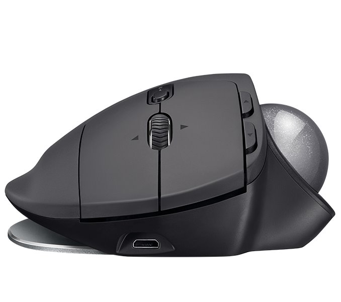 Logitech myš MX Ergo/ bezdrátová/ 8 tlačítek/ 2048dpi/ USB/ černá