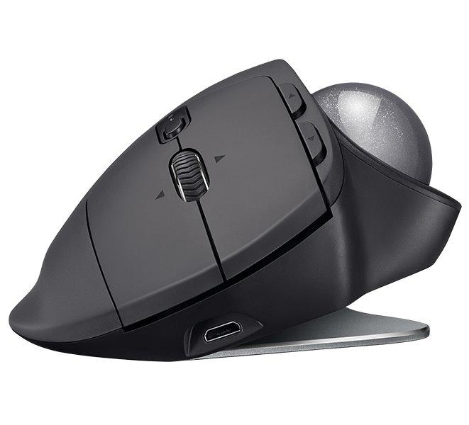 Logitech myš MX Ergo/ bezdrátová/ 8 tlačítek/ 2048dpi/ USB/ černá