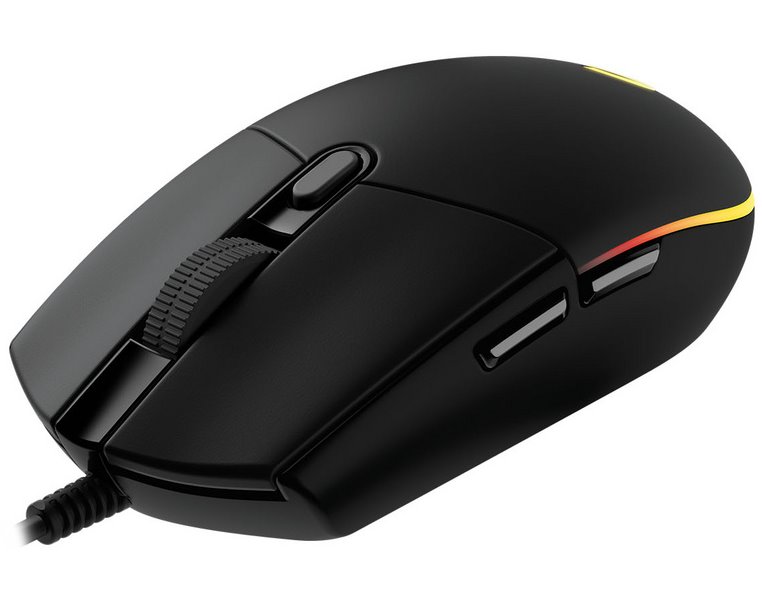 Logitech herní myš G203 LIGHTSYNC/ optická/ 6 tlačítek/ 8000dpi/ USB/ černá