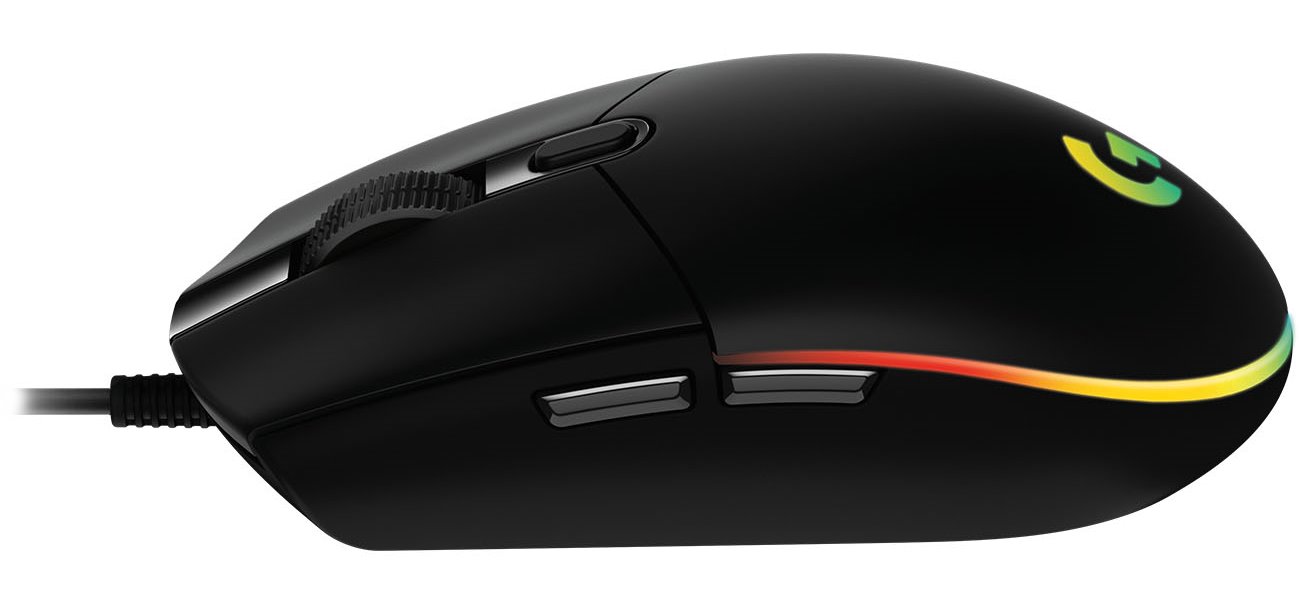 Logitech herní myš G203 LIGHTSYNC/ optická/ 6 tlačítek/ 8000dpi/ USB/ černá