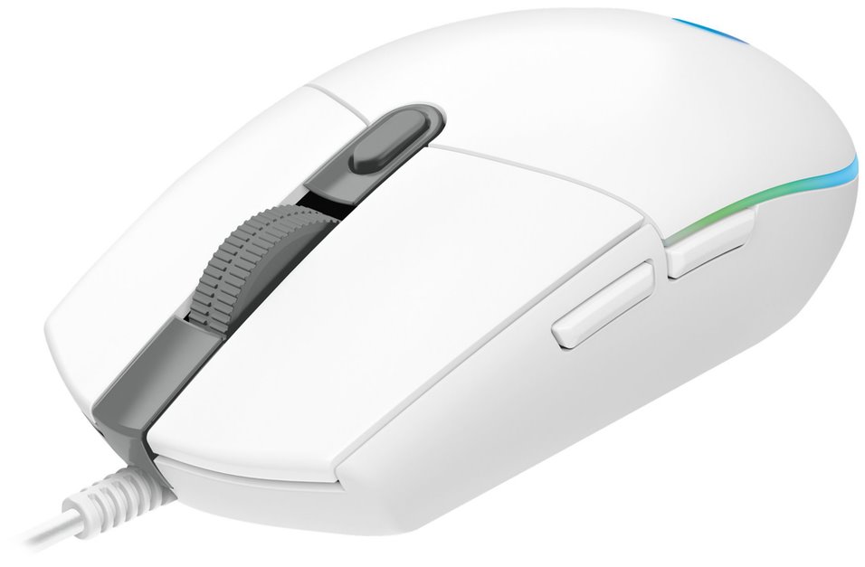 Logitech herní myš G203 LIGHTSYNC/ optická/ 6 tlačítek/ 8000dpi/ USB/ bílá