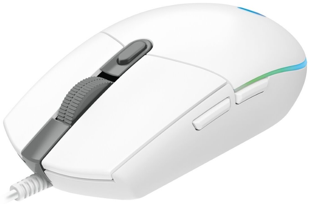 Logitech herní myš G102 LIGHTSYNC/ optická/ 6 tlačítek/ 8000dpi/ USB/ bílá