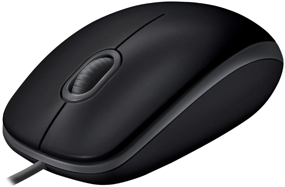 Logitech myš B110 Silent/ 3 tlačítka/ 1000dpi/ USB/ černá