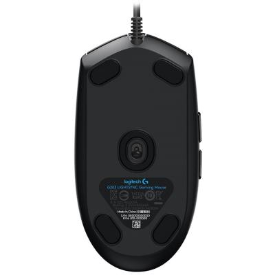 Logitech herní myš G203 LIGHTSYNC/ optická/ 6 tlačítek/ 8000dpi/ USB/ černá