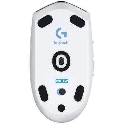Logitech herní myš G305 LIGHTSPEED/ bezdrátová/ optická/ 6 tlačítek/ 12000dpi/ USB/ bílá