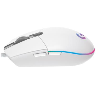 Logitech herní myš G203 LIGHTSYNC/ optická/ 6 tlačítek/ 8000dpi/ USB/ bílá