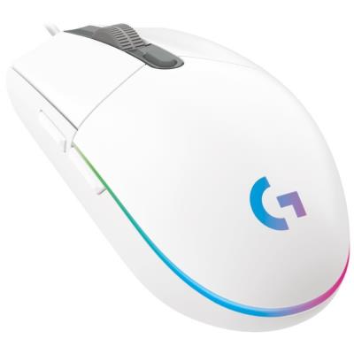 Logitech herní myš G102 LIGHTSYNC/ optická/ 6 tlačítek/ 8000dpi/ USB/ bílá