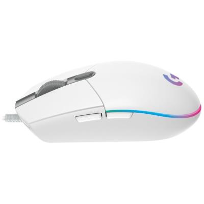 Logitech herní myš G102 LIGHTSYNC/ optická/ 6 tlačítek/ 8000dpi/ USB/ bílá