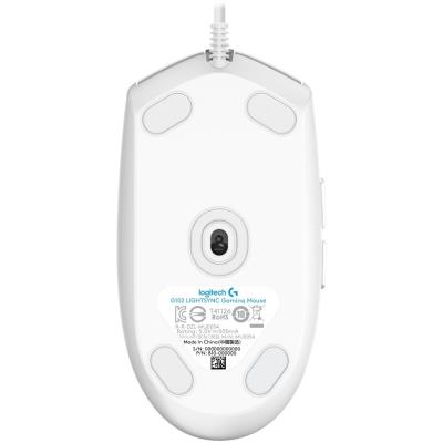 Logitech herní myš G102 LIGHTSYNC/ optická/ 6 tlačítek/ 8000dpi/ USB/ bílá