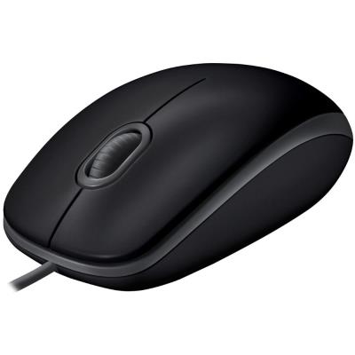 Logitech myš B110 Silent/ 3 tlačítka/ 1000dpi/ USB/ černá