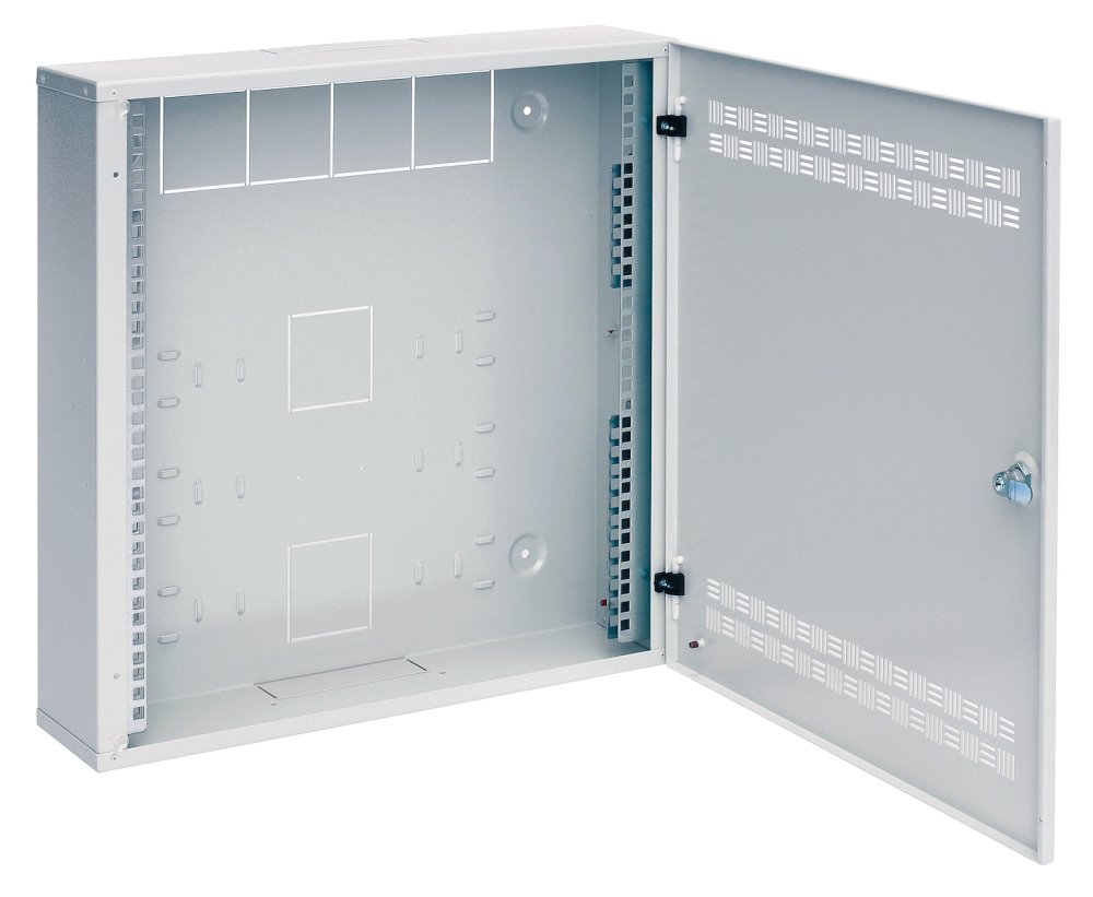 Solarix rozvaděč SOHO LC-18 s lištami 2U, 4U a 11U, 550x550x150mm, šedá RAL 7035