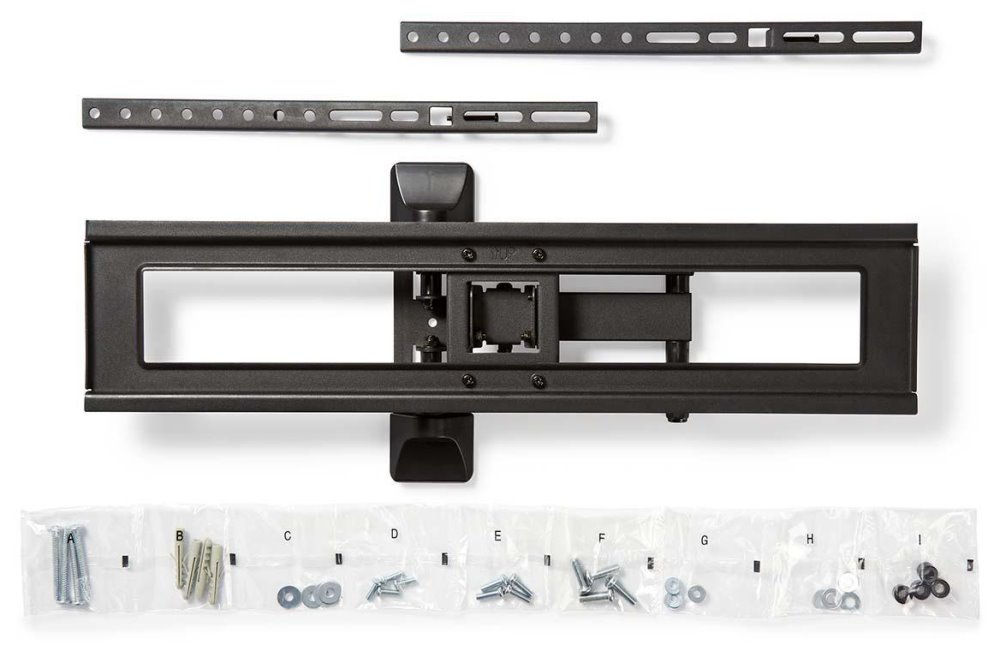 NEDIS nástěnný držák pro LCD a TV/ 37 - 70 "/ nosnost 25 kg/ náklon ± 20°/ otáčení 180°/ kloubový (3 klouby)