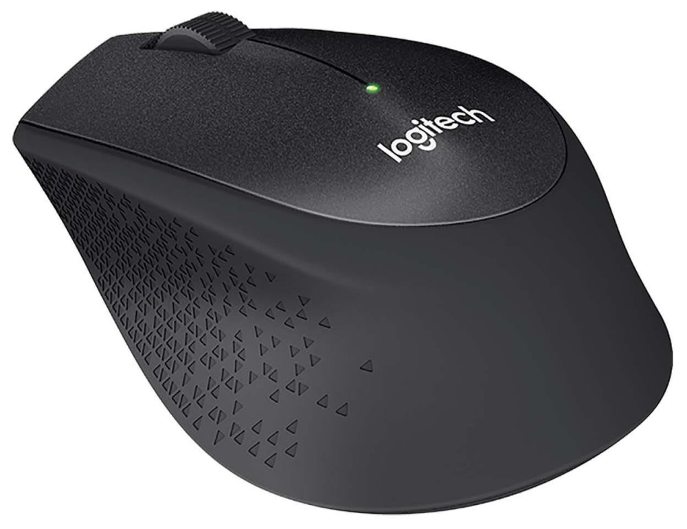 Logitech myš M330 Silent Plus/ bezdrátová/ 3 tlačítka/ 1000dpi/ USB/ černá