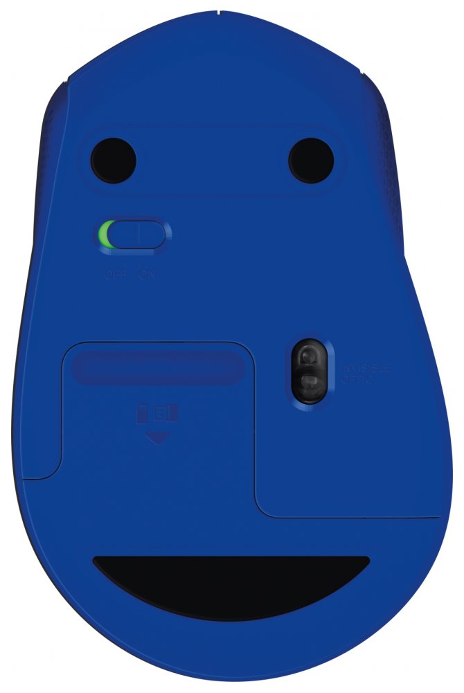 Logitech myš M330 Silent Plus/ bezdrátová/ 3 tlačítka/ 1000dpi/ USB/ modrá
