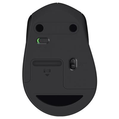 Logitech myš M330 Silent Plus/ bezdrátová/ 3 tlačítka/ 1000dpi/ USB/ černá