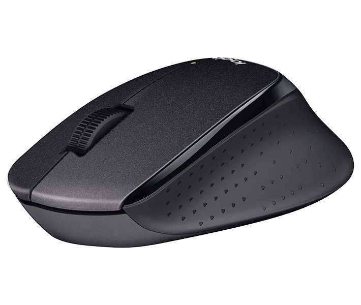 Logitech myš B330 Silent Plus/ bezdrátová/ 3 tlačítka/ 1000dpi/ USB/ černá