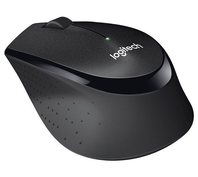 Logitech myš B330 Silent Plus/ bezdrátová/ 3 tlačítka/ 1000dpi/ USB/ černá
