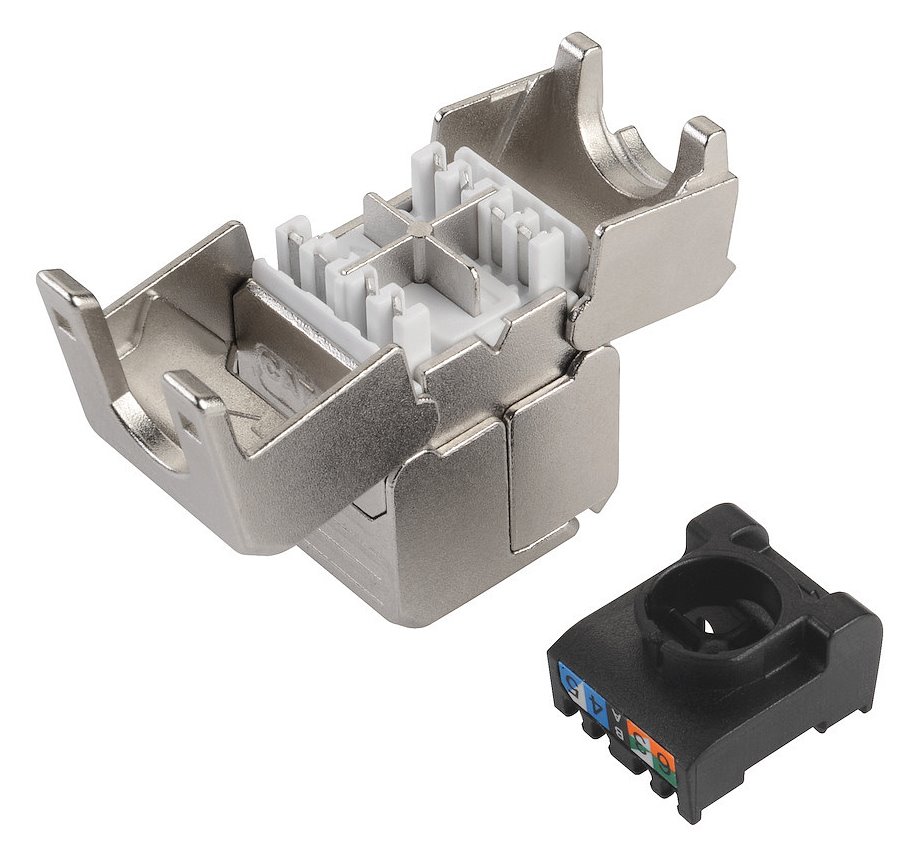 Solarix Spojka CAT6A STP SXSPJ-6A-STP-BK-SA