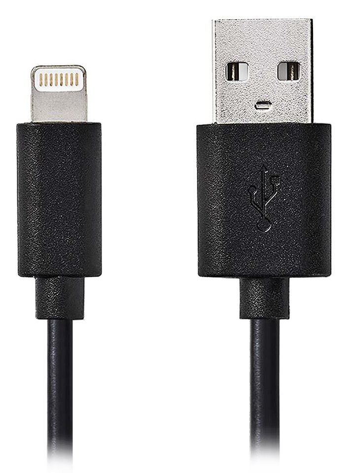 NEDIS synchronizační a nabíjecí kabel pro zařízení Apple/ konektor Lightning/ zástrčka USB 2.0 A/ černý/ blistr/ 1m