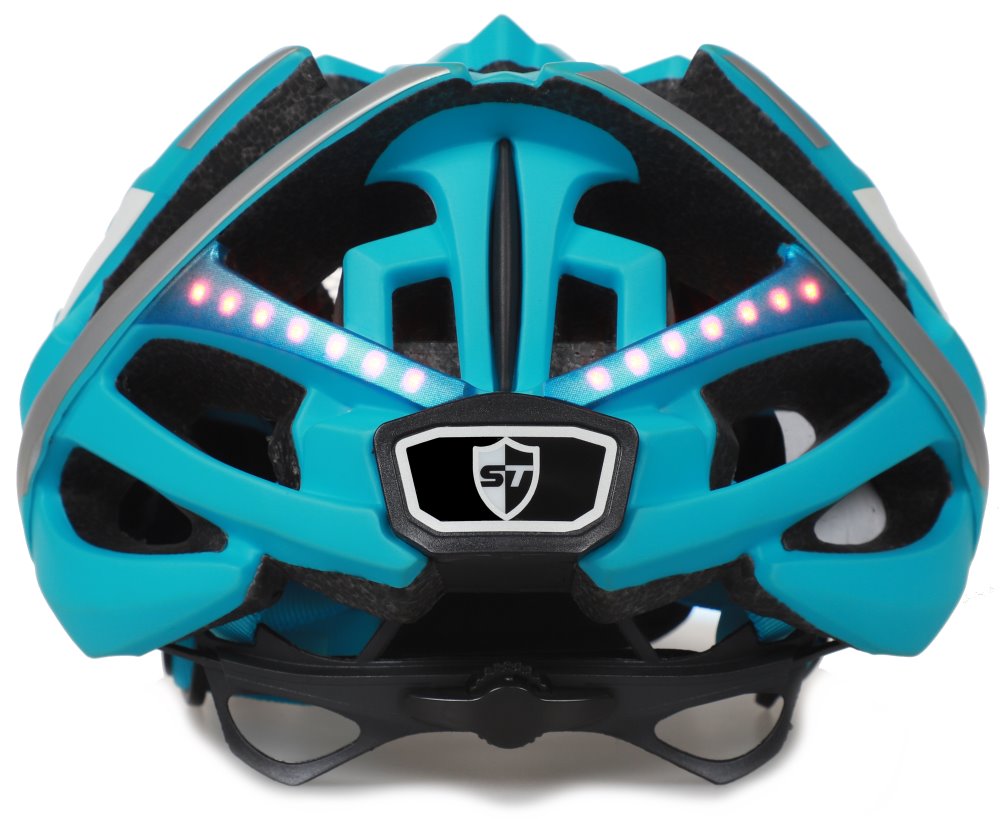 SAFE-TEC Chytrá Bluetooth helma/ Repro/ TYR 2 Turquoise S