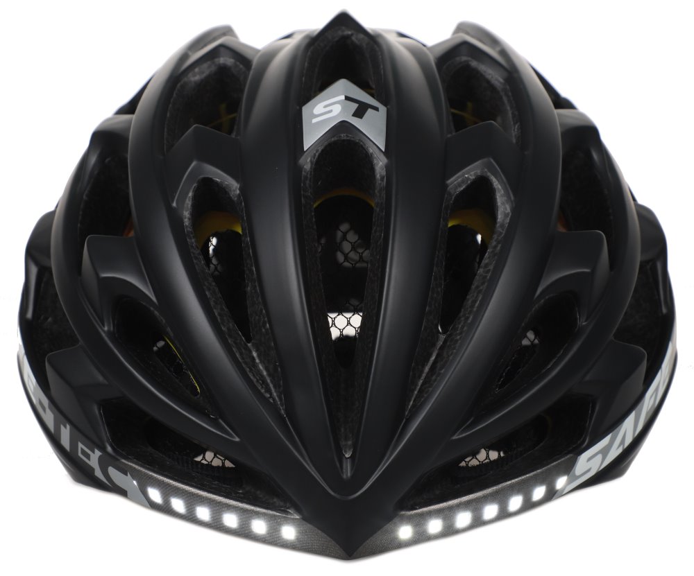 SAFE-TEC Chytrá Bluetooth helma/ Repro/ MIPS/ TYR3 Black-silver XL