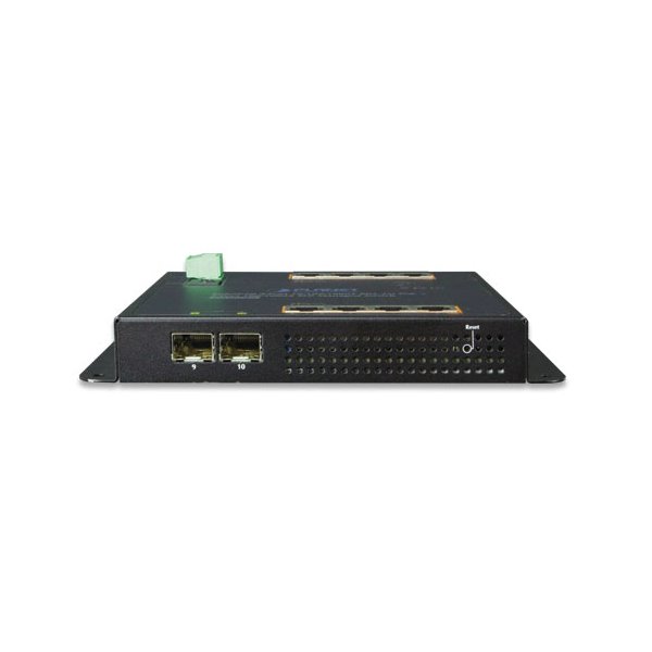 OPRAVENÉ - Planet WGS-4215-8P2S nástěnný PoE switch 8x1000B-T,2x SFP, Web/SNMP, 802.3at <200W,-40~75°C, fanless