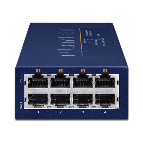 Planet UPOE-400 PoE injektor, 4x 1/2.5/5G LAN, PoE 802.3bt 90/160 W