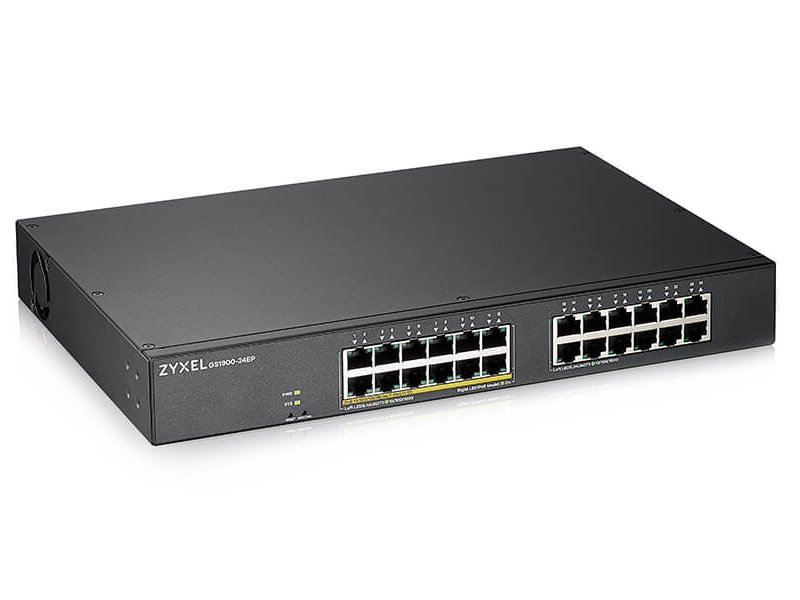 ZyXEL GS1900-24EP Smart Switch 24x Gigabit L2, 12x PoE