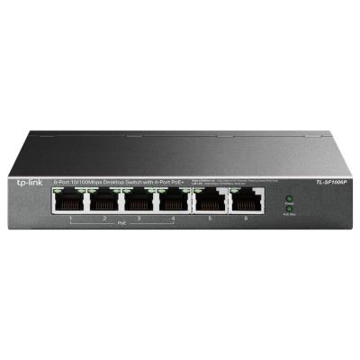 TP-Link TL-SF1006P/ 6-portový PoE switch / 4x PoE+