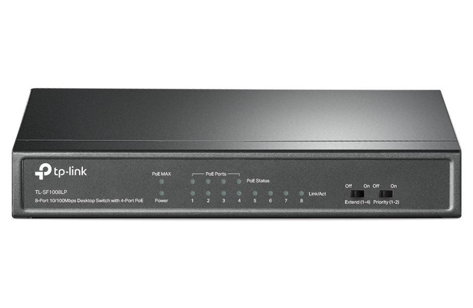 TP-Link TL-SF1008LP/ 8-portový PoE switch / 4x PoE