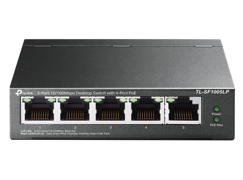 TP-Link TL-SF1005LP / 5-portový PoE switch / 4x PoE