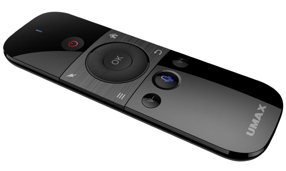 UMAX bezdrátový ovladač Air Mouse M1/ vestavěná klávesnice/ Lion baterie/ hlasová podpora/ USB/ Android/ W10/ Linux