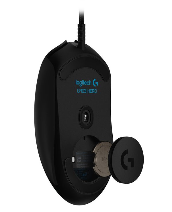 Logitech herní myš G403 HERO/ optická/ 6 tlačítek/ 16000dpi/ USB/ černá