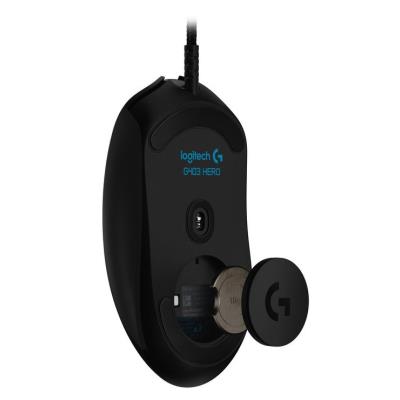 Logitech herní myš G403 HERO/ optická/ 6 tlačítek/ 16000dpi/ USB/ černá