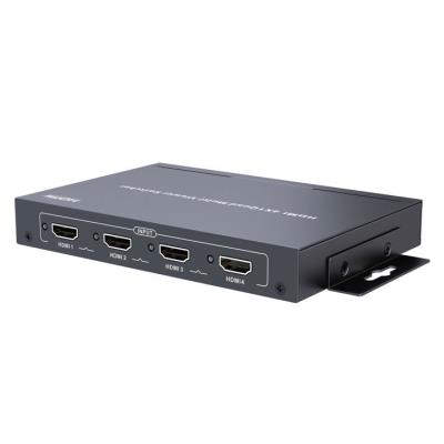 XtendLan HDMI multiviewer/kvadrátor, 4x vstup, 1x výstup, do 1080p, IR ovladač