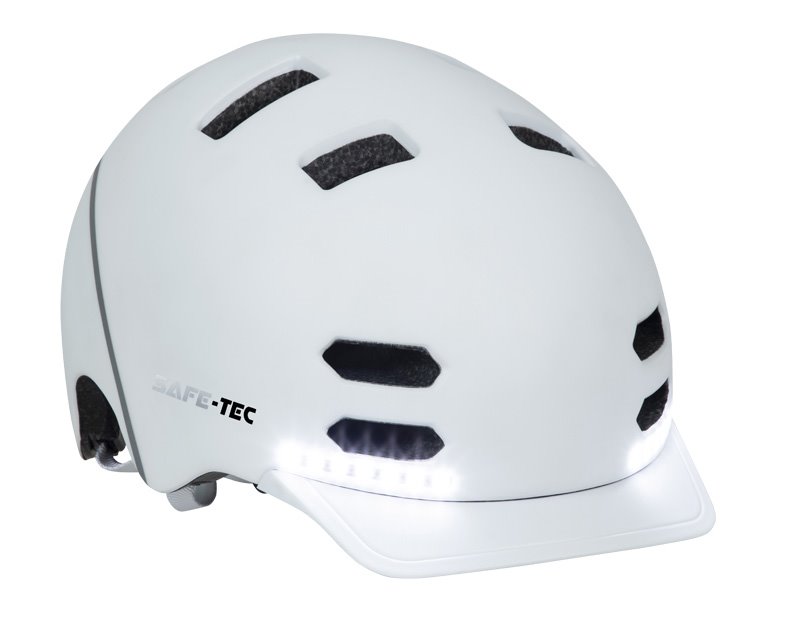 SAFE-TEC Chytrá Bluetooth helma/ SK8 White M