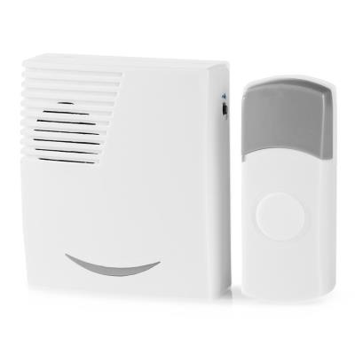 NEDIS sada bezdrátového domovního zvonku/ napájení na baterii/ 36 melodií/ dosah 300 m/ 80 dB/ bílá