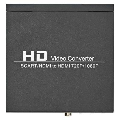 NEDIS převodník/ SCART + HDMI vstup - HDMI výstup/ Full HD/ antracit