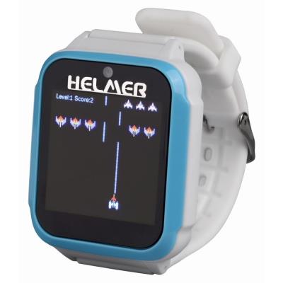 HELMER dětské chytré hodinky KW 801/ 1.54" TFT/ dotykový display/ foto/ video/ 6 her/ micro SD/ čeština/ modro-bílé