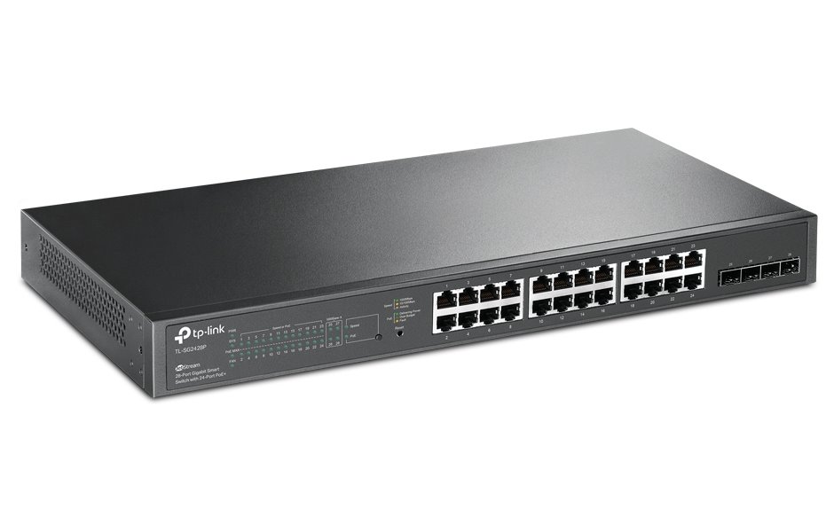 TP-Link TL-SG2428P JetStream™ 28-Port Gigabit Smart Switch with 24-Port PoE+